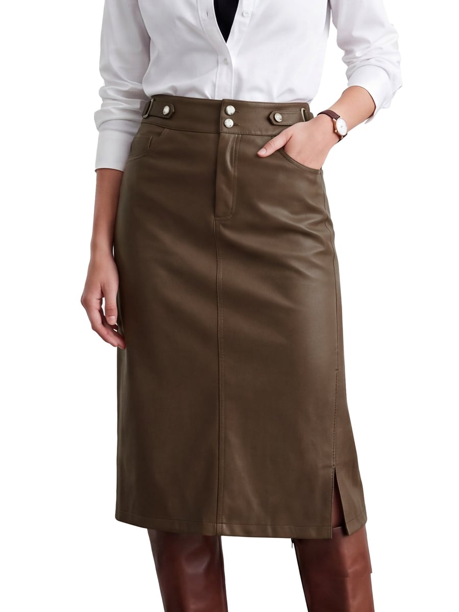 Front view in brown