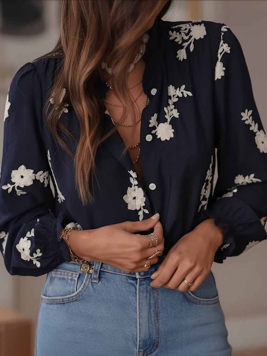 Front view in dark blue