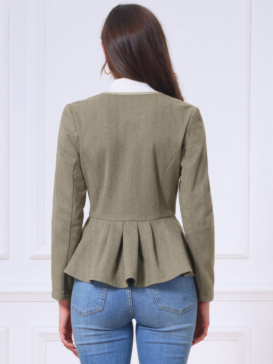 Back view showing the ruffled hem