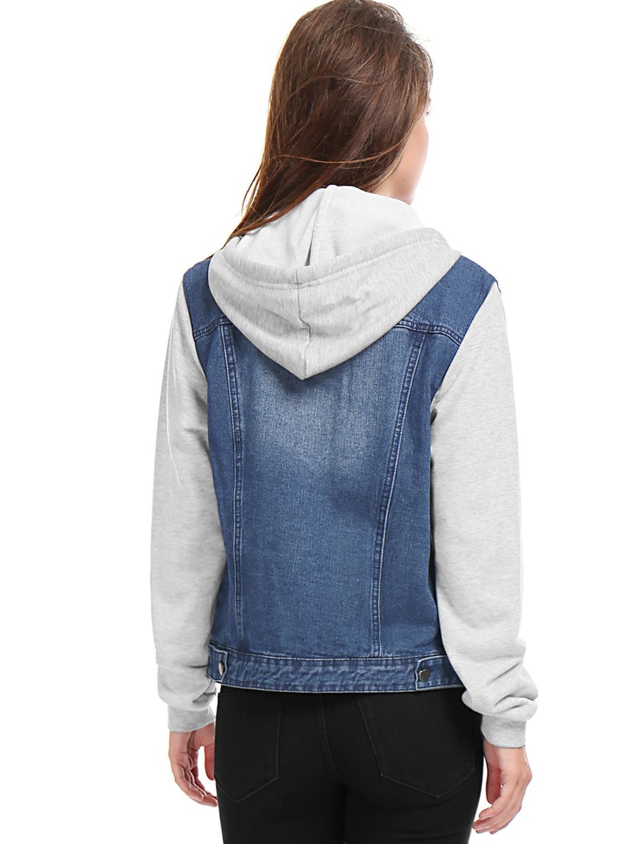 Back view showing the hood