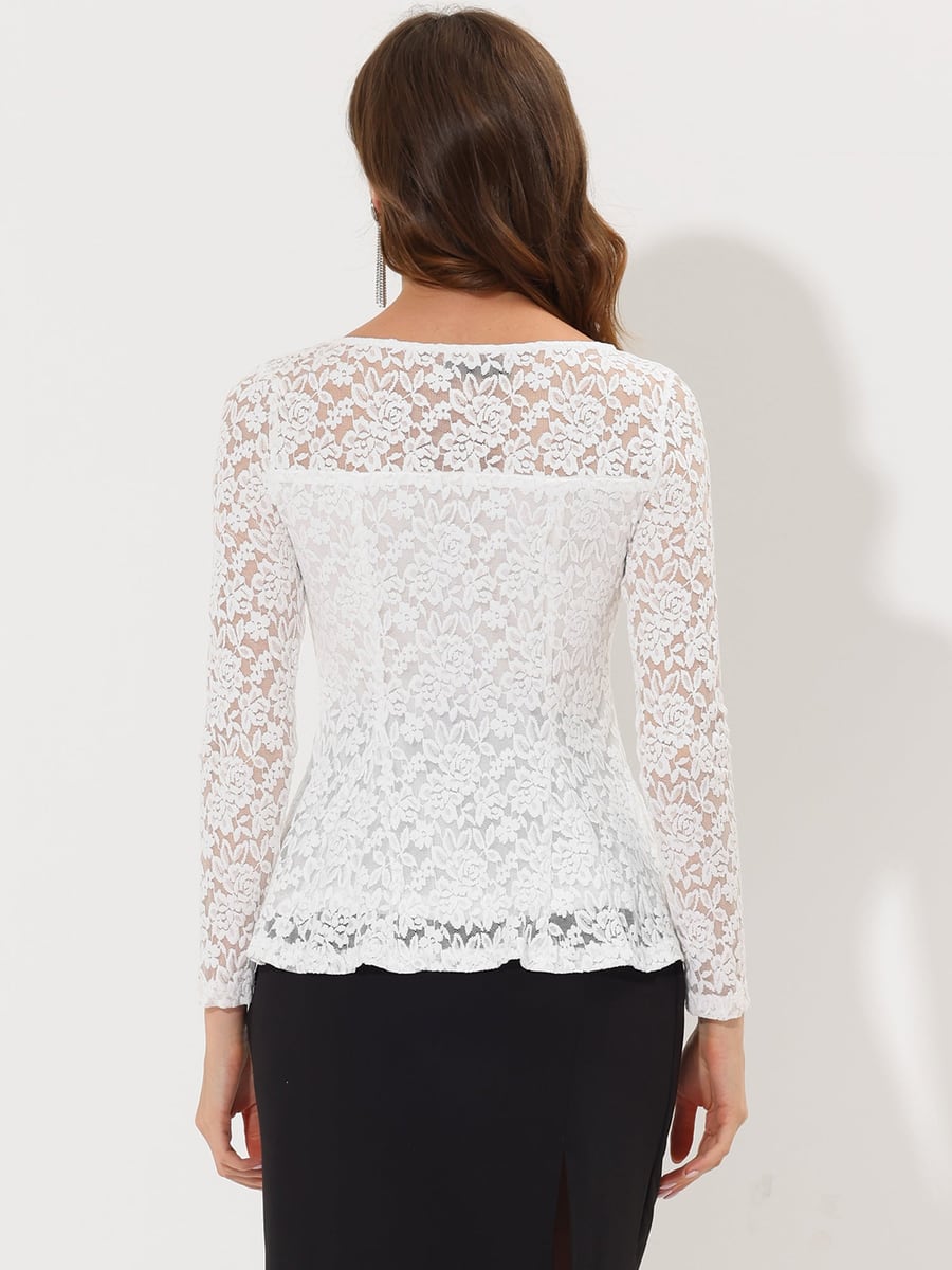 Back view in white