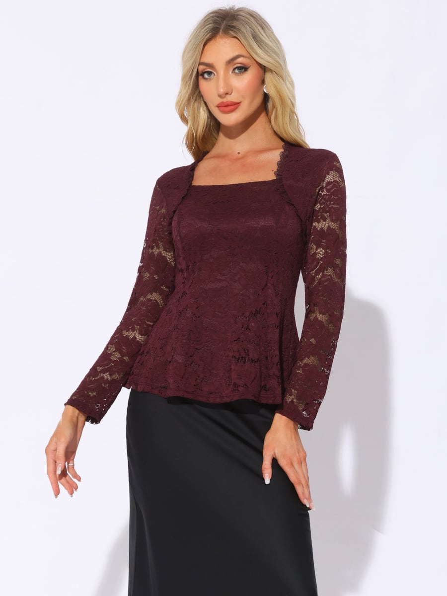 Front view in red