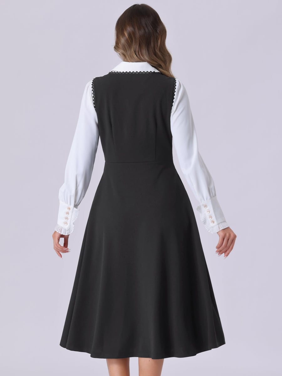 Back view showing the lace trim