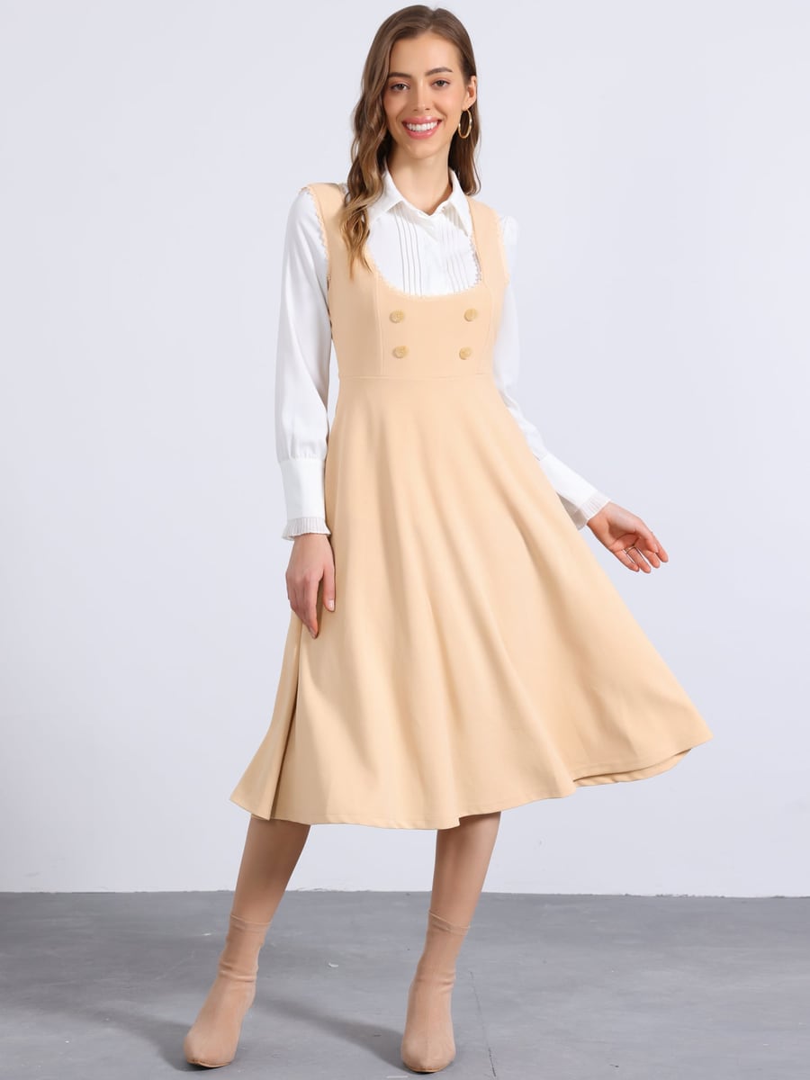 Full length in beige