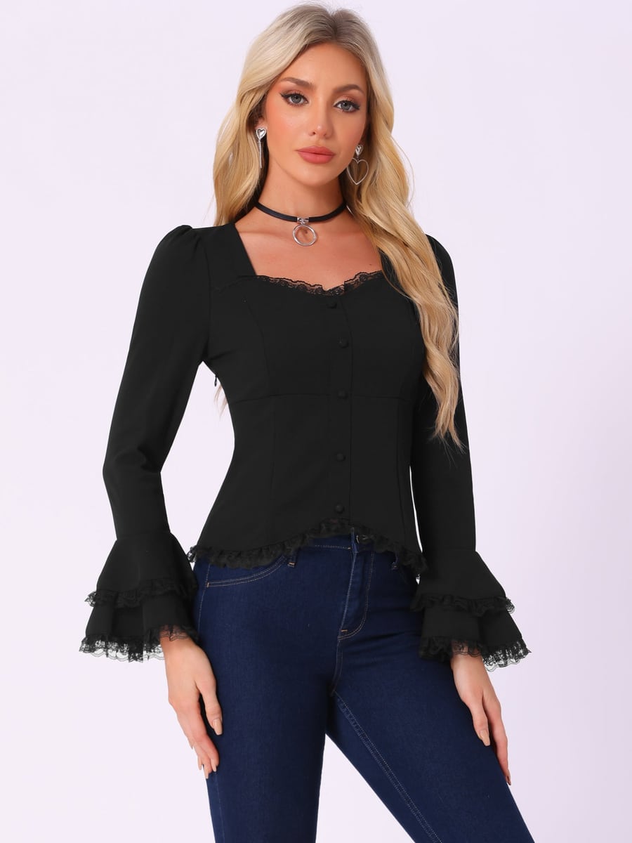 Front view in black