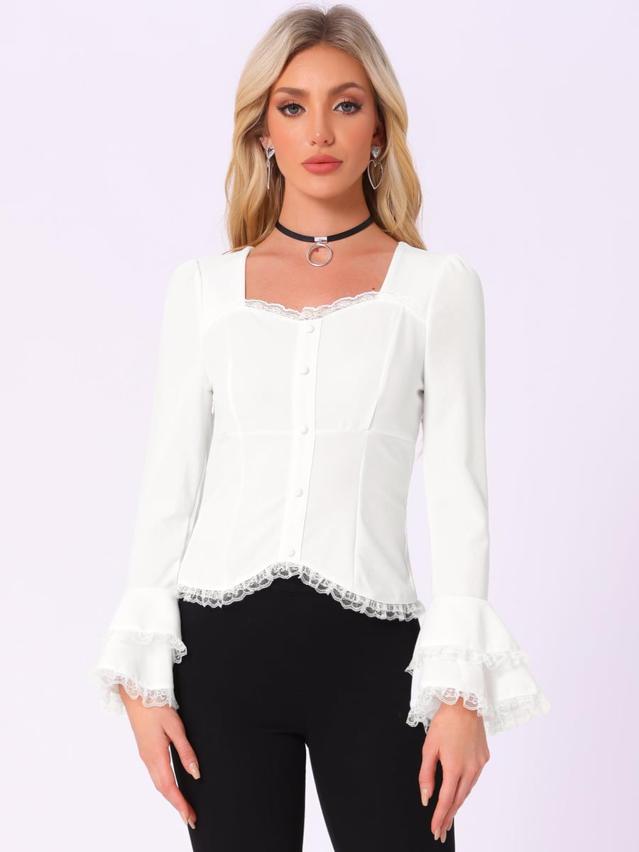 Front view in white