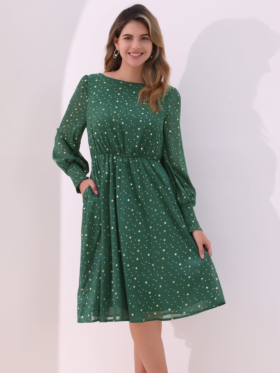 Front view in green
