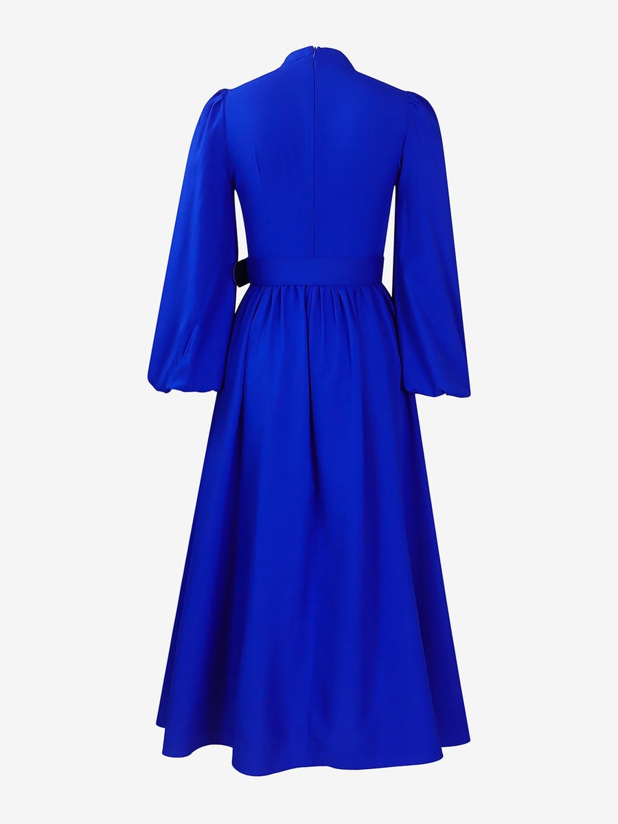 Back view of the dress on white