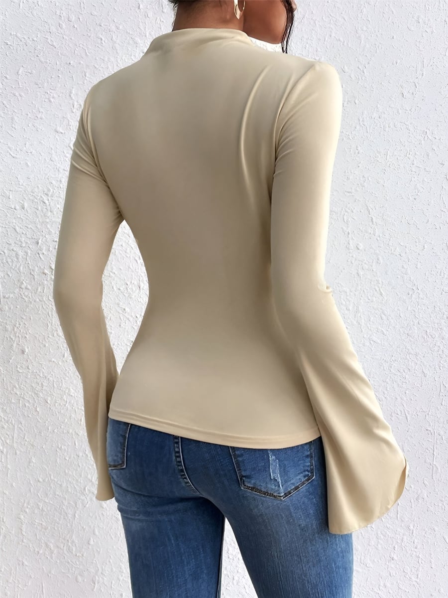 Back view in apricot