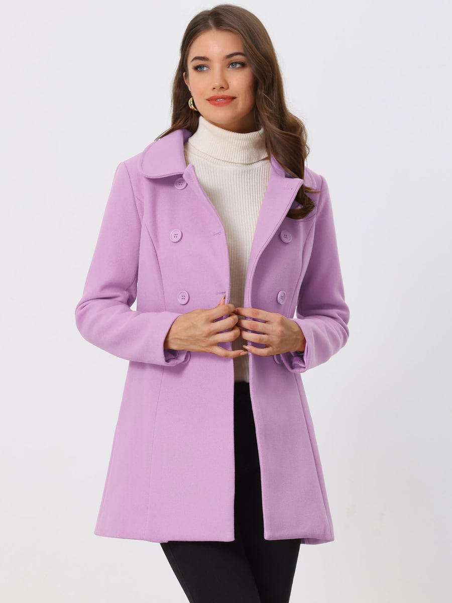 Front view in purple