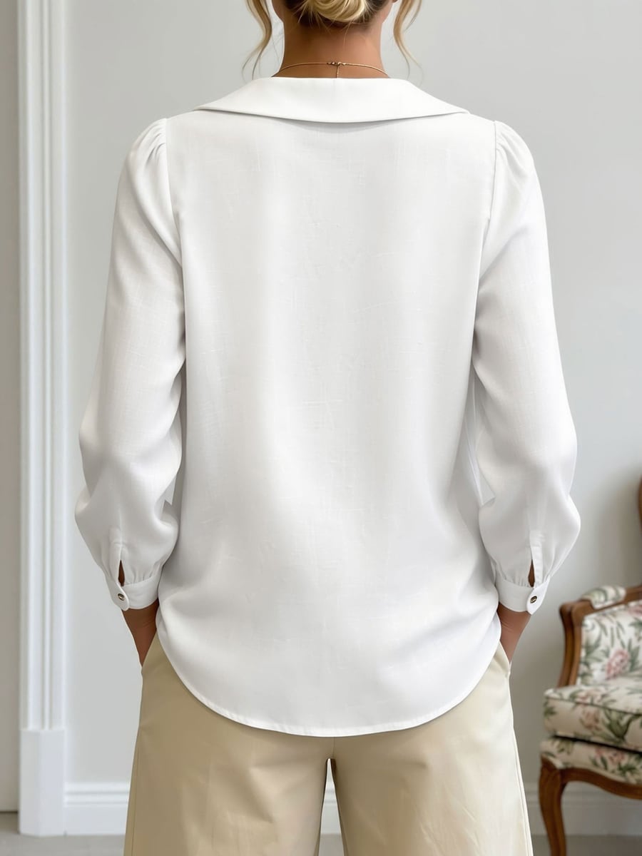 Back view showing the collar