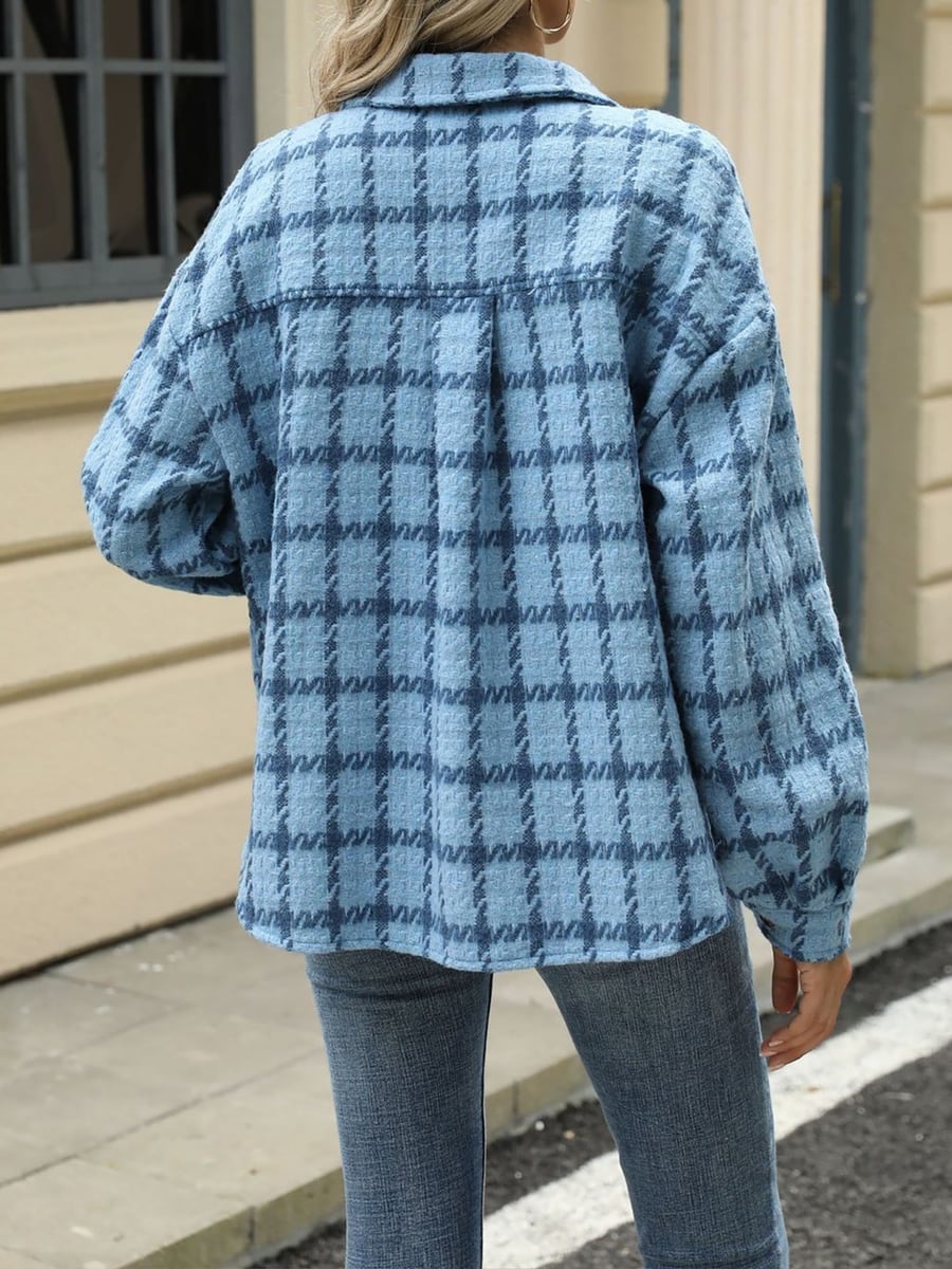 Back view showing the back pleat