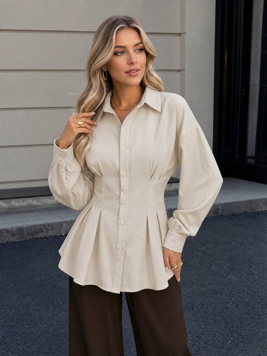 Front view in apricot