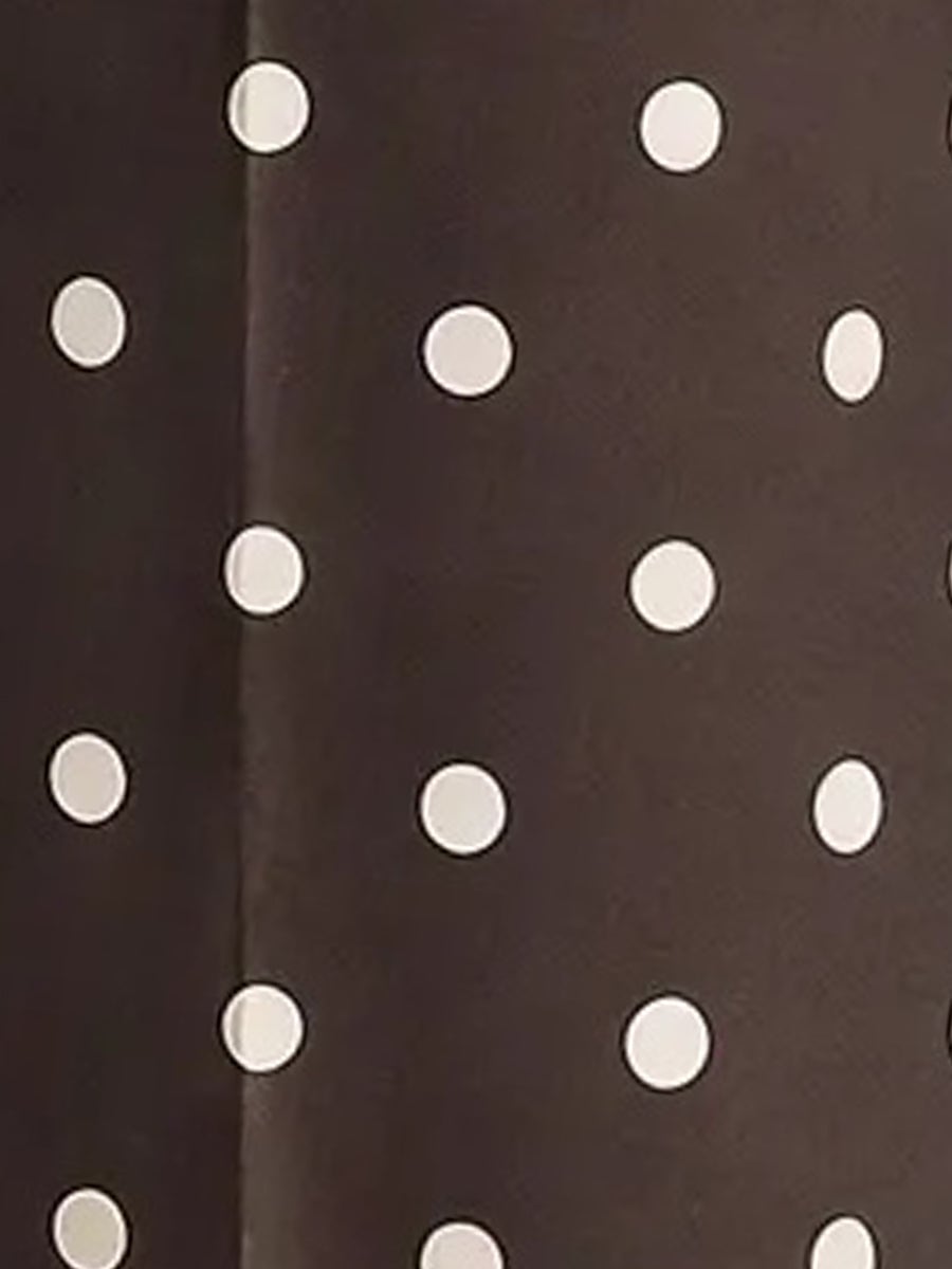 Close-up of the dotted fabric