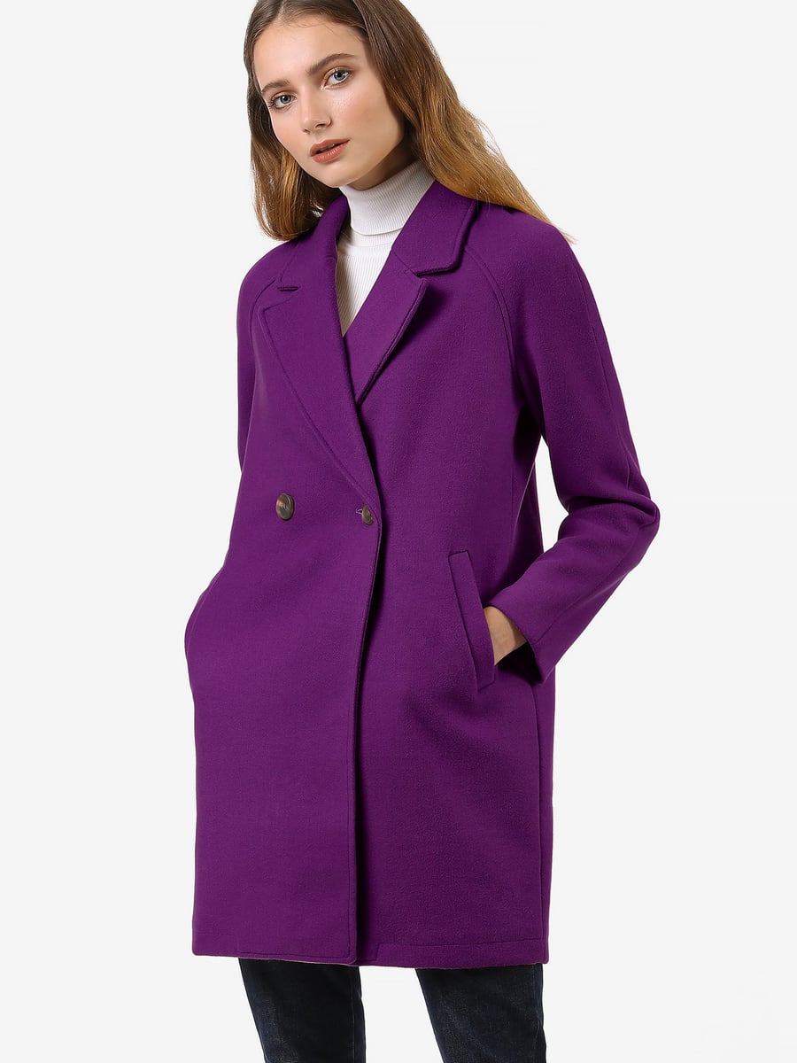 Front view in purple