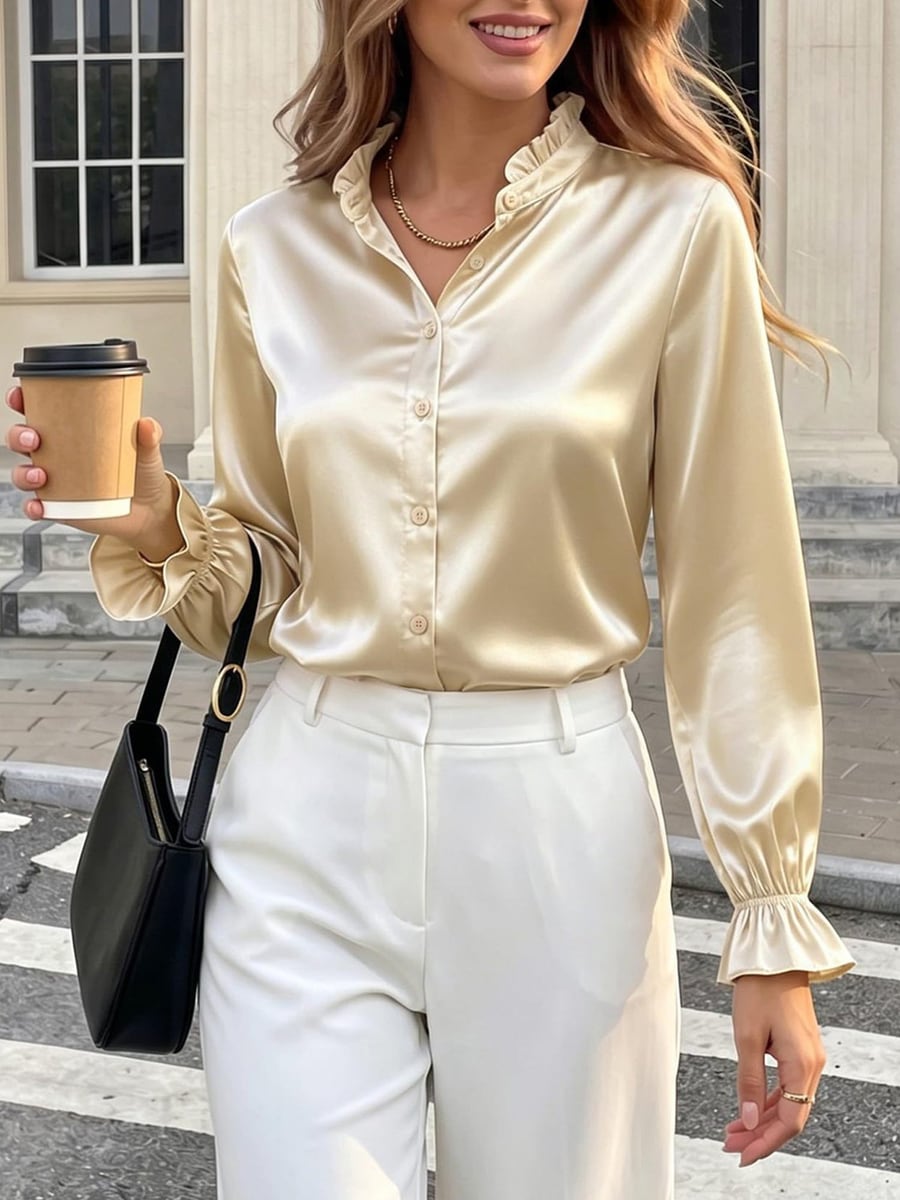 Front view in apricot
