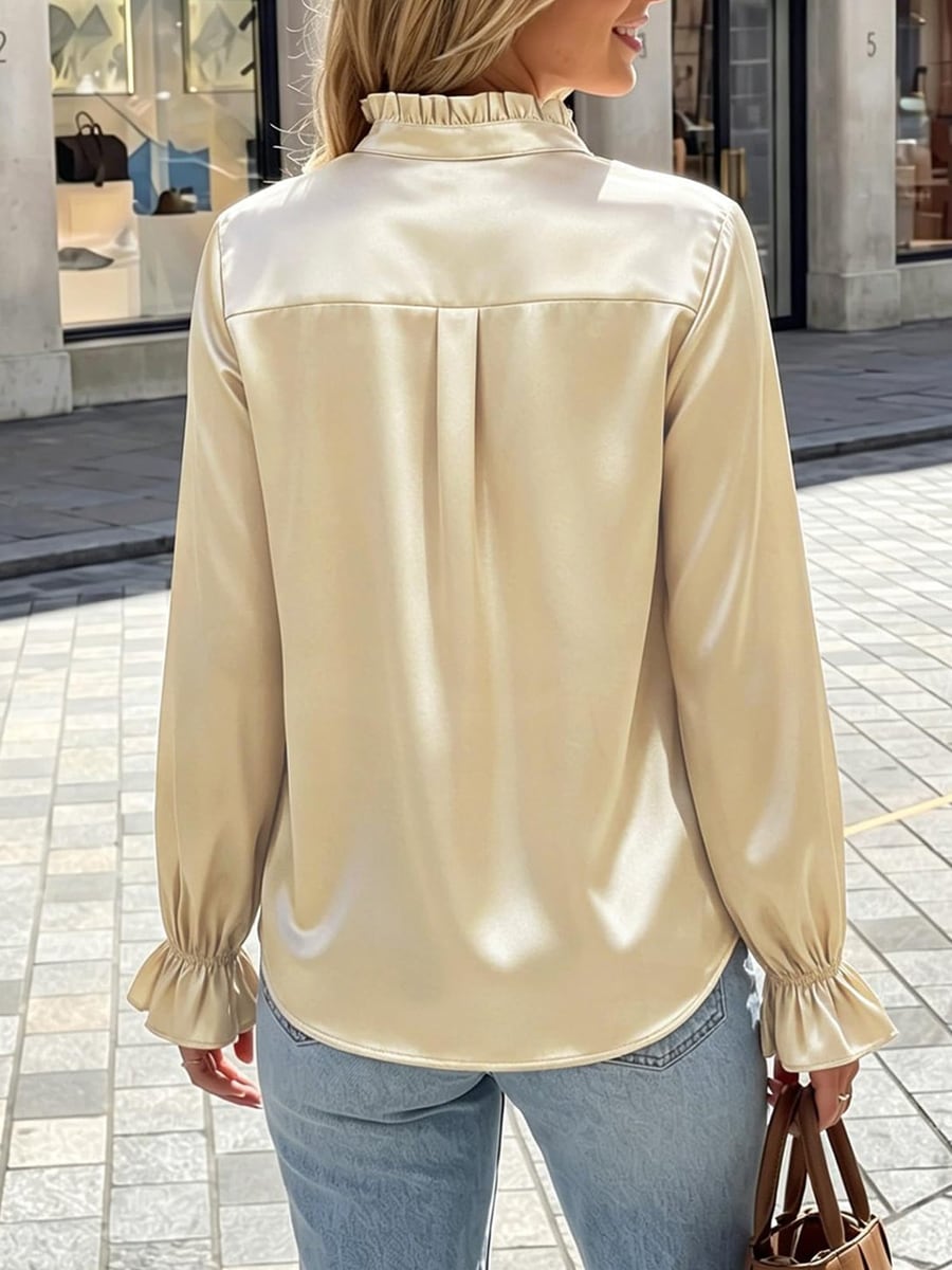 Back view in apricot