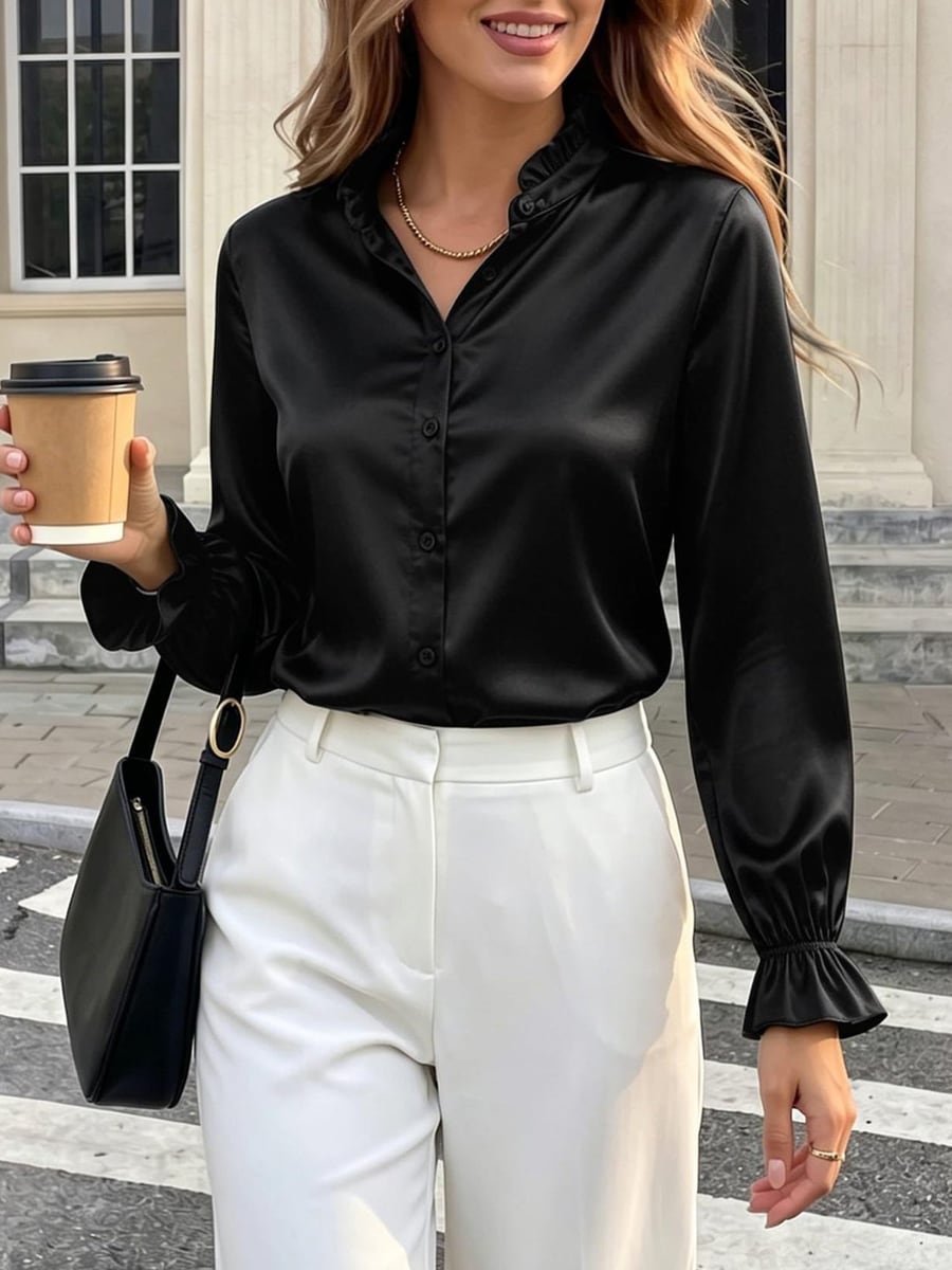 Front view in black