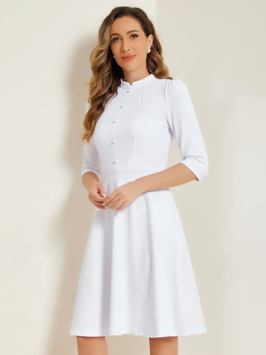 Front view in white