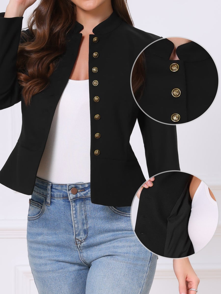 With close-ups of the buttons and pocket