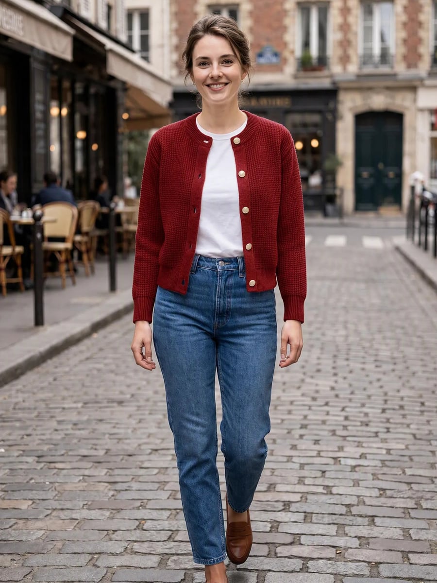 Full length, walking down the street