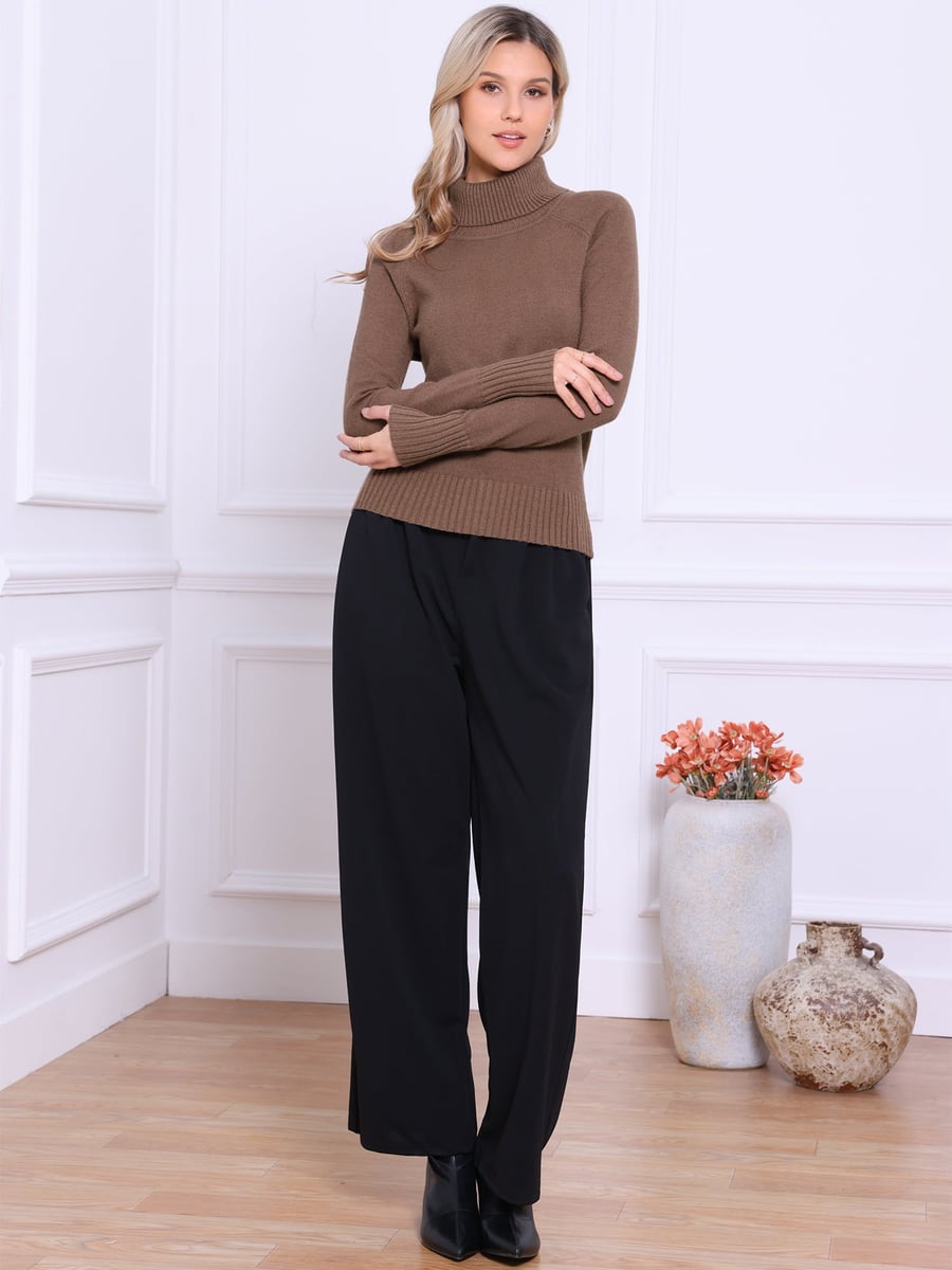 Cuerpo entero con pantalón ancho