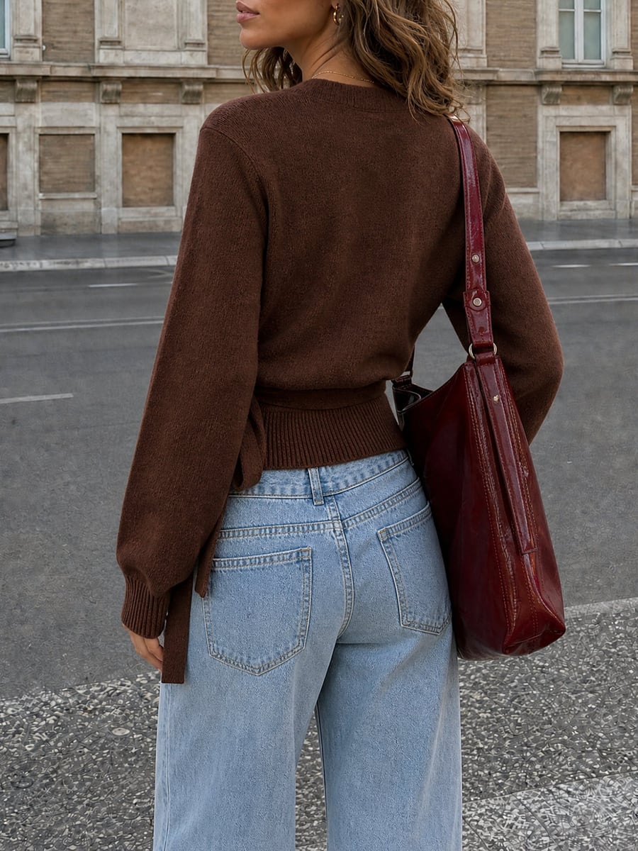 Back view showing the short length