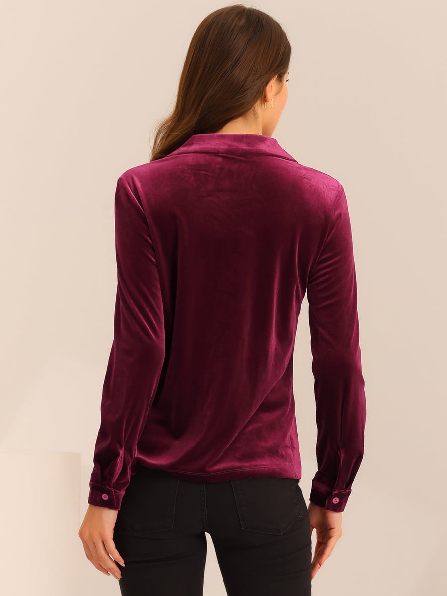 Back view showing the velvet sheen