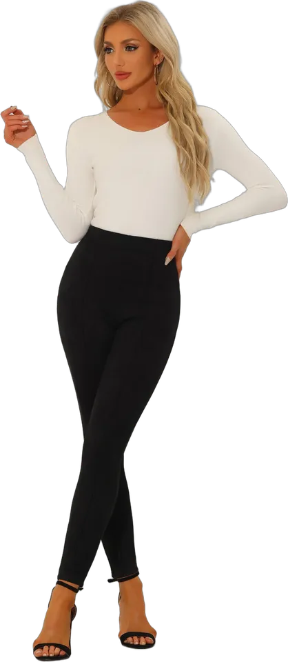 Pantalón pitillo de terciopelo