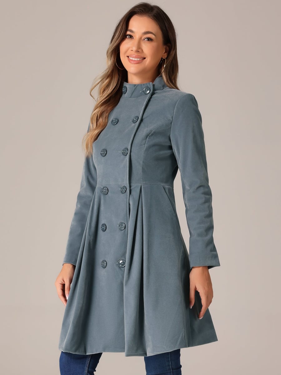 Front view in cadet grey