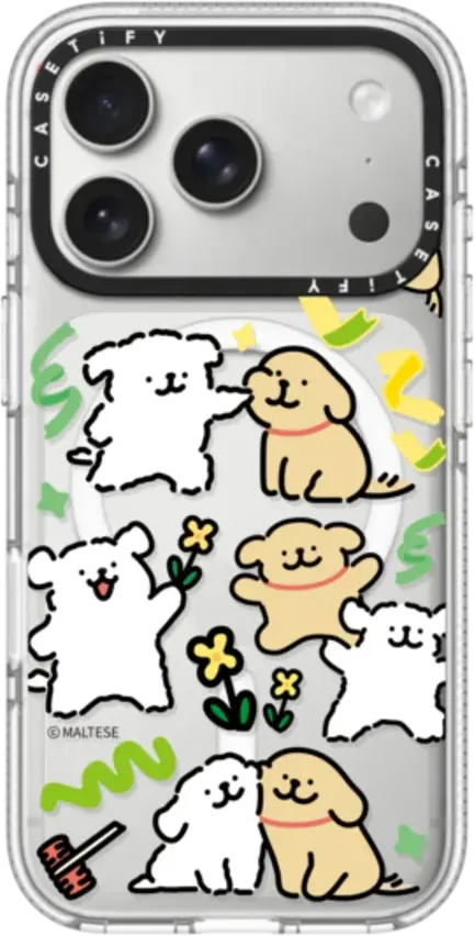 Maltese Coloured Ribbon Sticker Case Funda Impact transparente