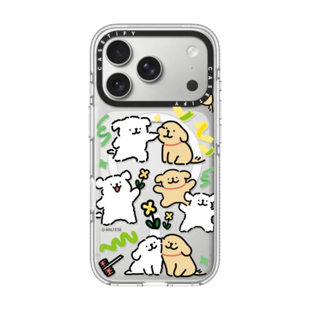 Maltese Coloured Ribbon Sticker Case, front