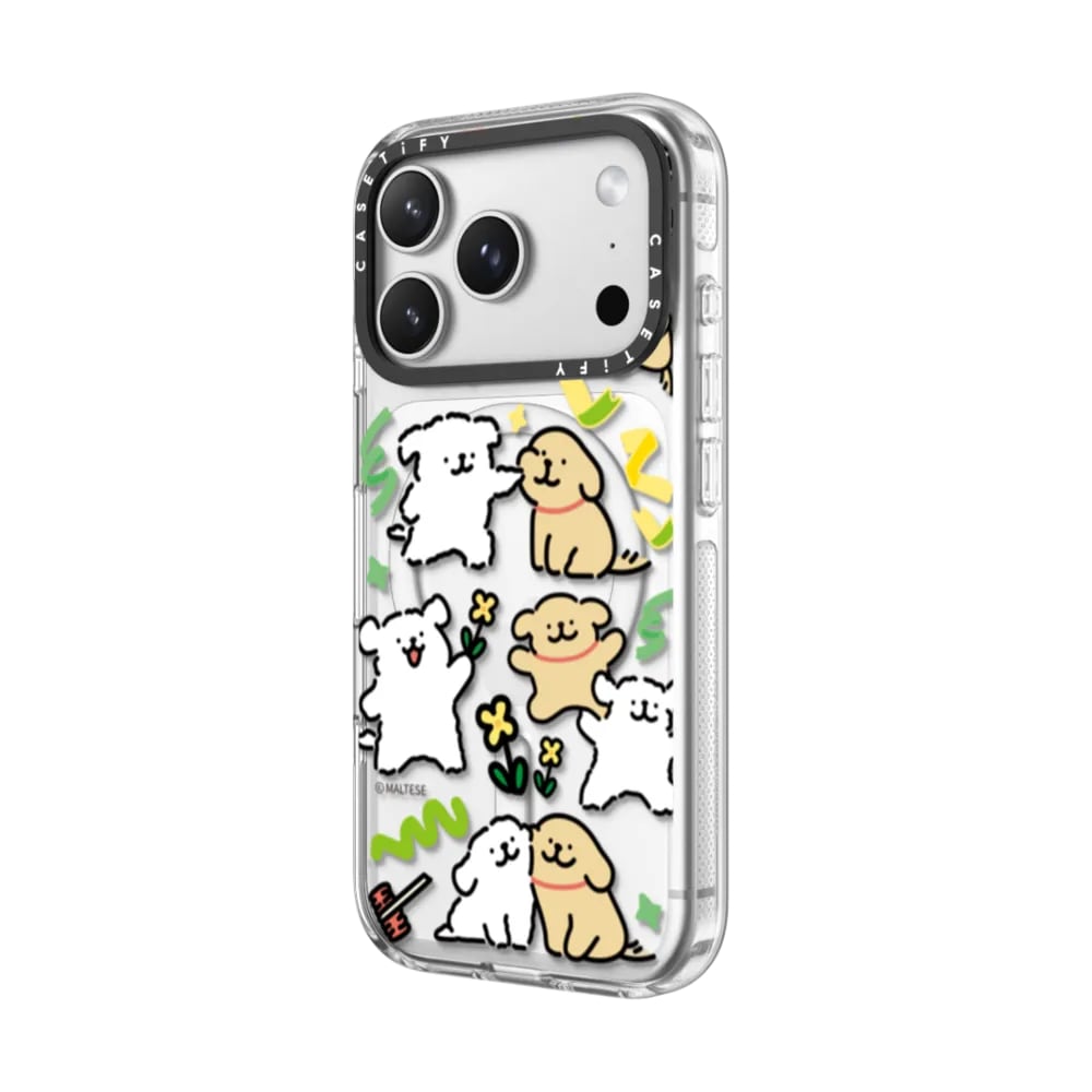 Maltese Coloured Ribbon Sticker Case, angled