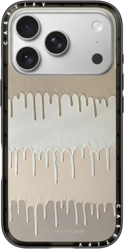 Tan Painted Drips by Corey Paige Designs Funda Compact (MagSafe)