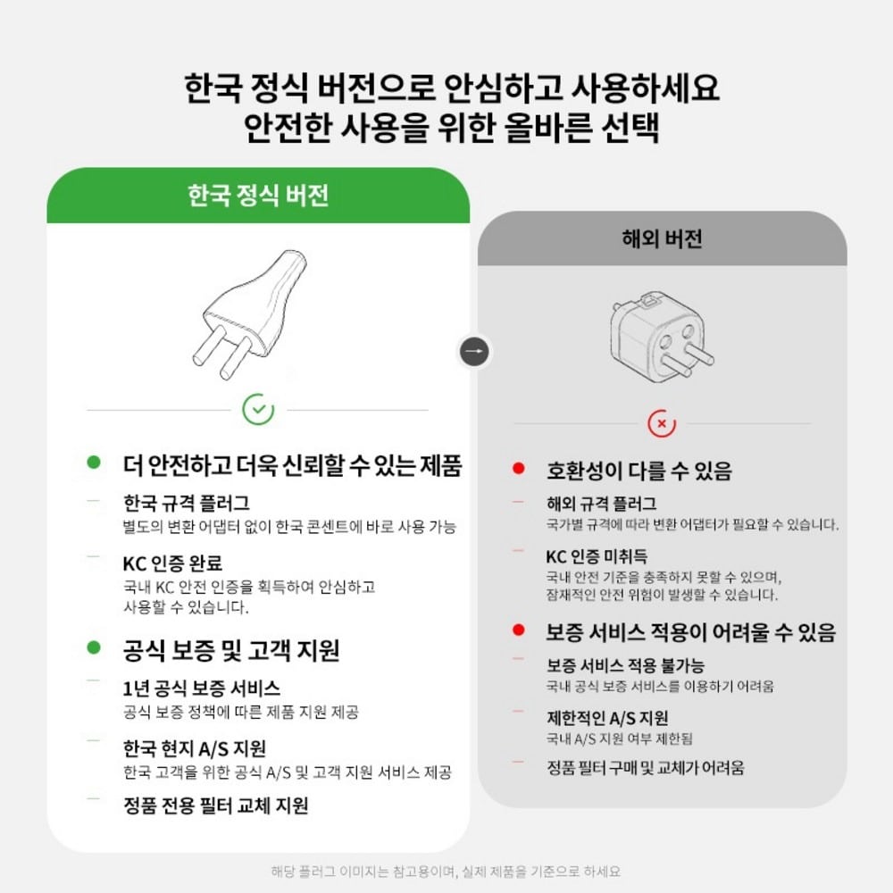 한국 정식 버전 안내