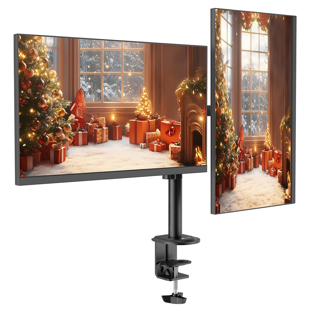 Una pantalla en horizontal y otra en vertical