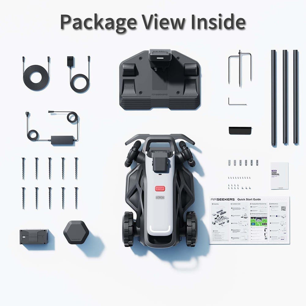 Package with RTK base station and dock