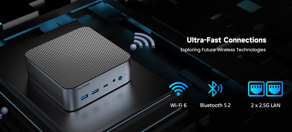 Wi-Fi 6, Bluetooth 5.2, 2.5G LAN