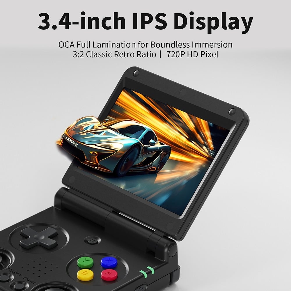 La pantalla IPS de 3,4 pulgadas
