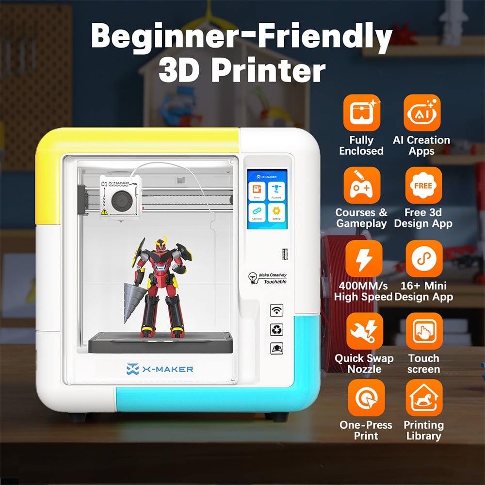 Beginner features shown as icons