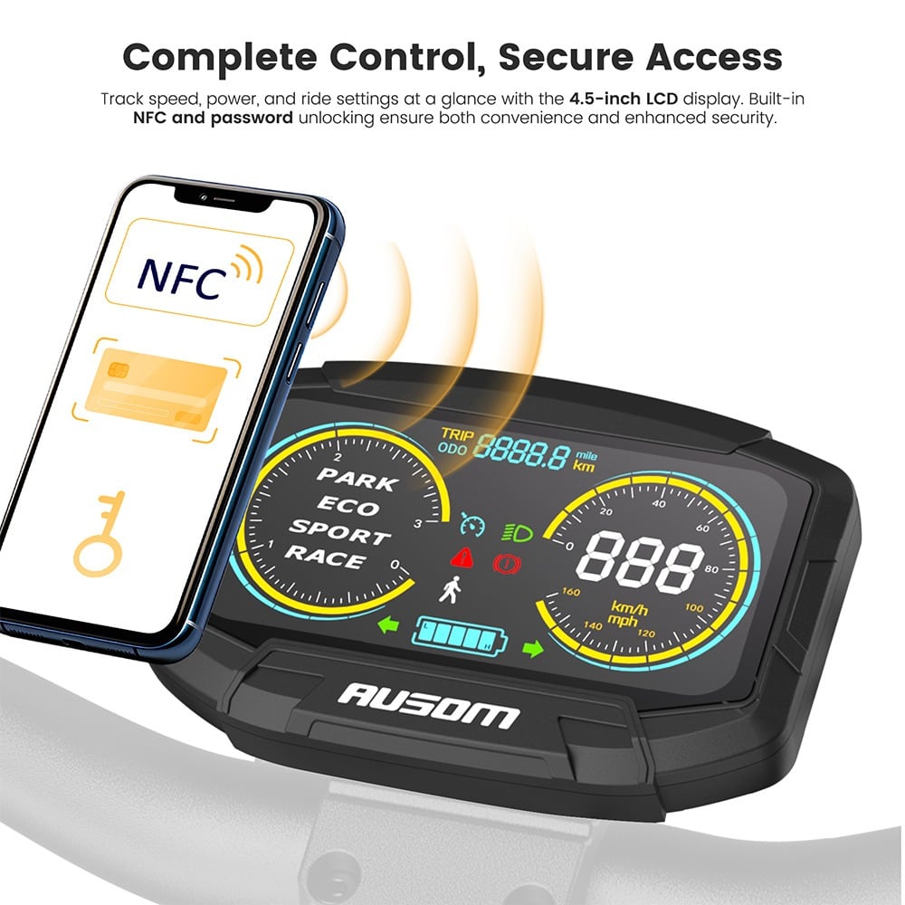 4.5인치 LCD와 NFC 잠금