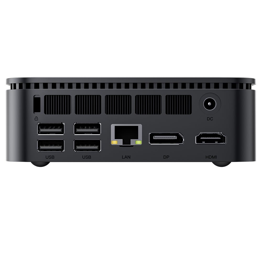 USB, LAN, HDMI, DP 단자가 있는 뒷면