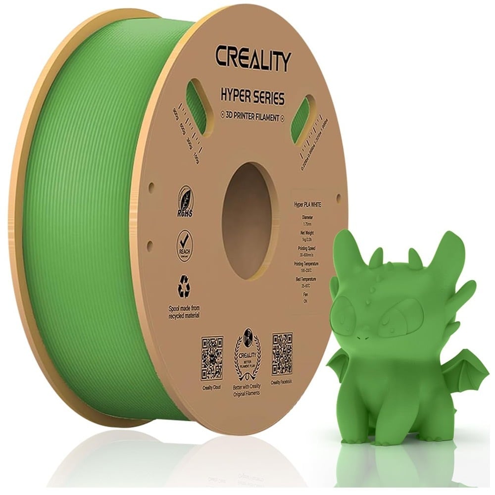 The green roll with a green print