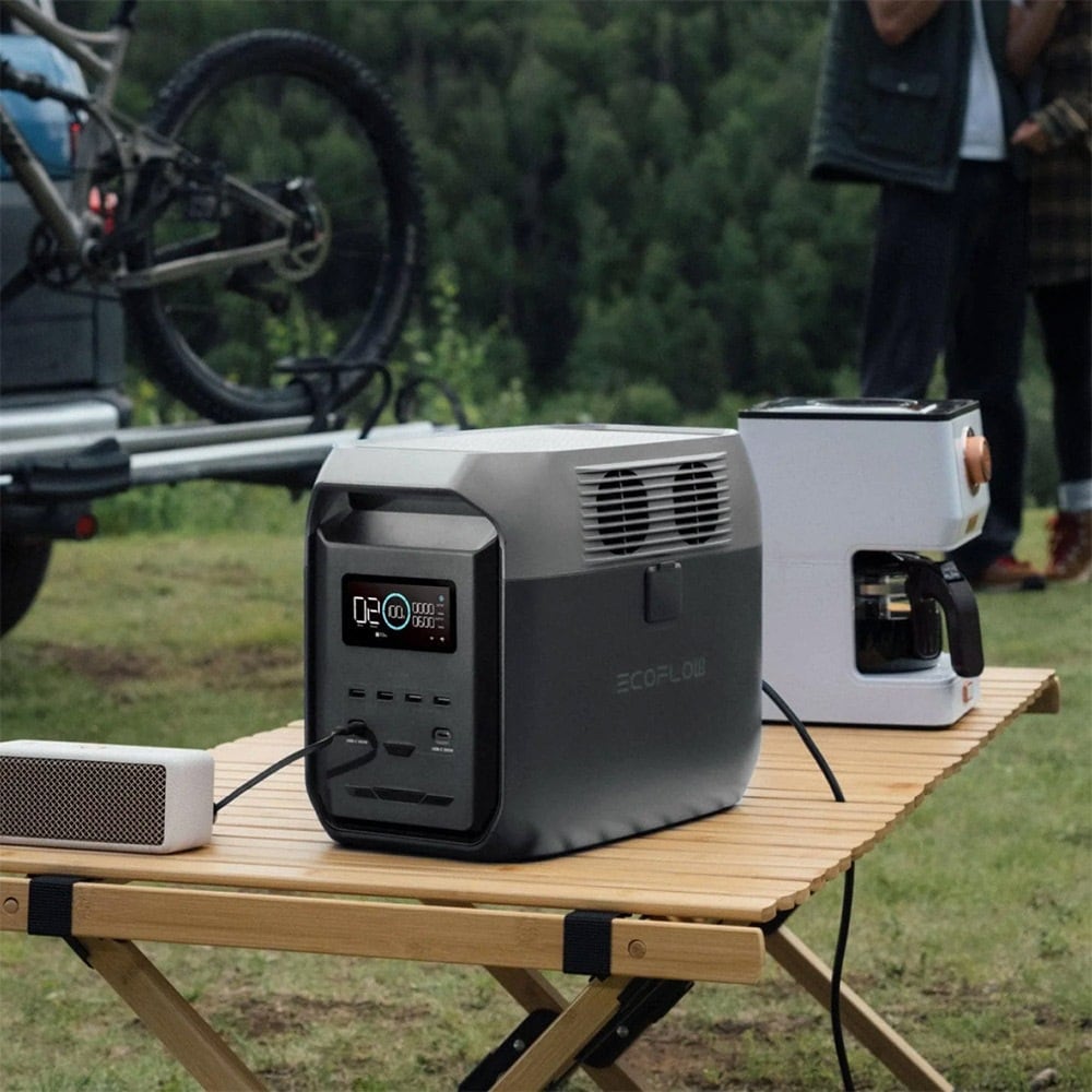 Powering gear on a camping table