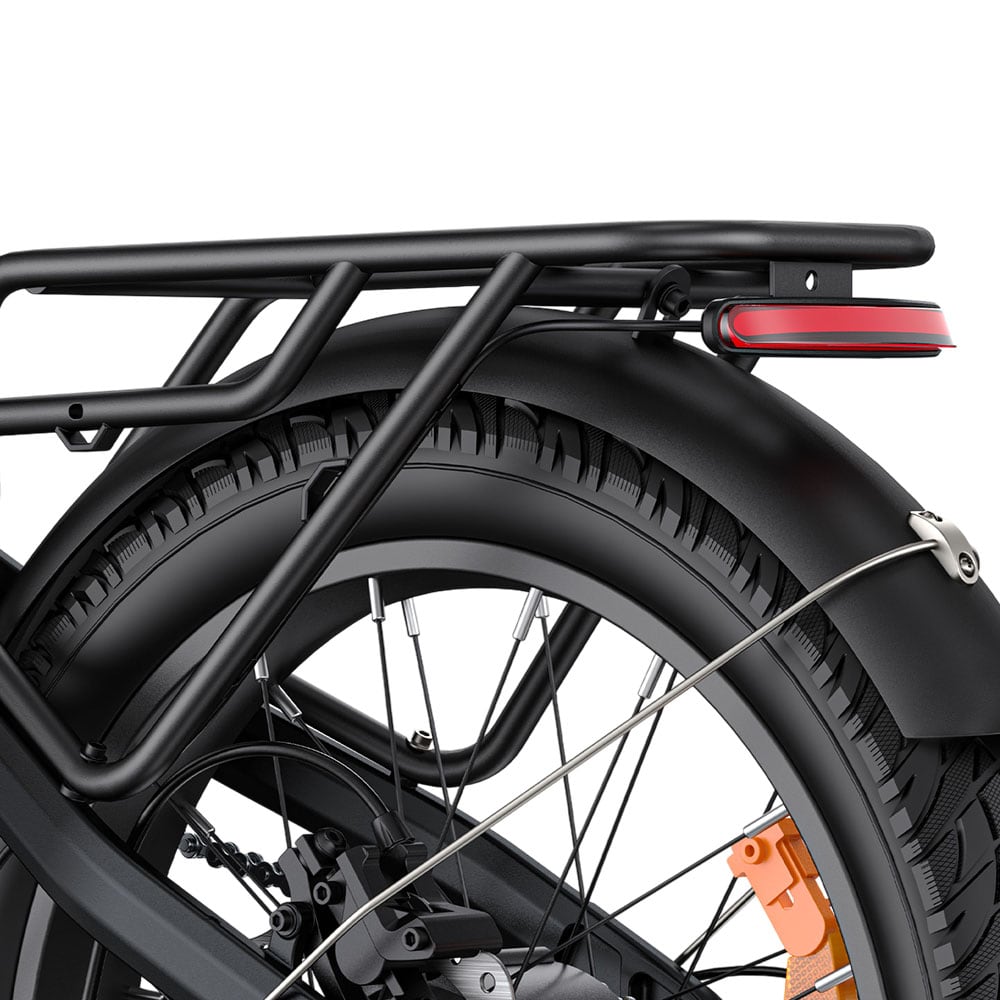 Rear rack and brake light