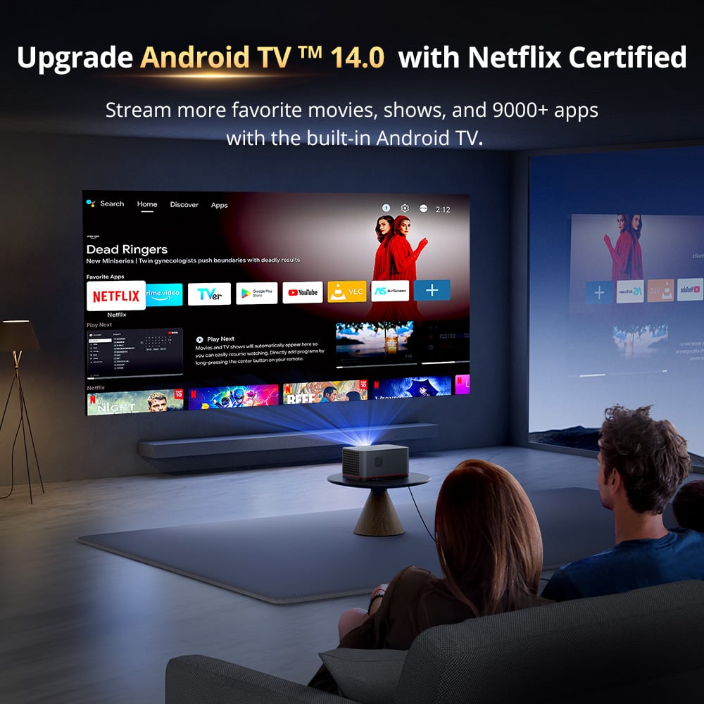 Android TV home screen