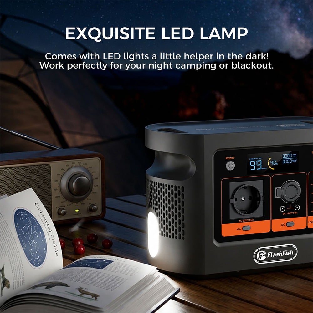옆면 LED 조명을 켠 모습