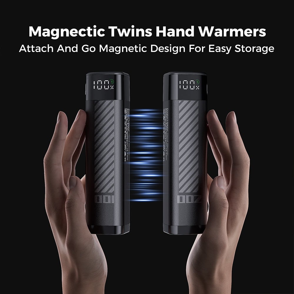 The two bodies attaching magnetically