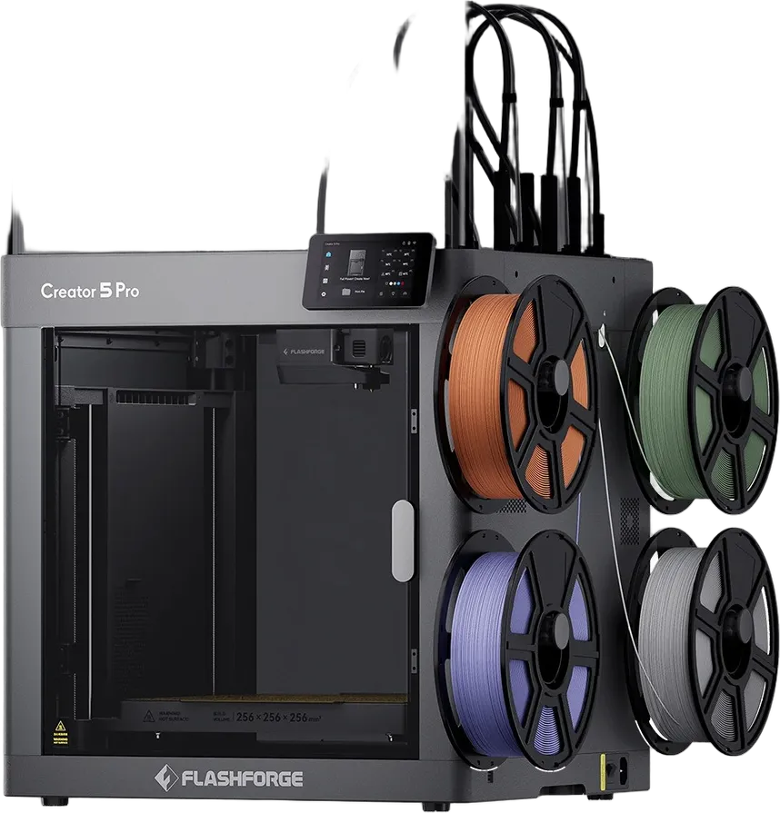 Impresora 3D Creator 5 Pro de cuatro cabezales