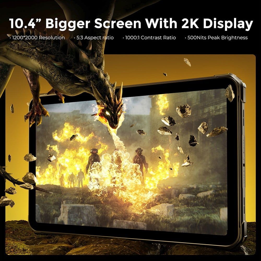 The 10.4-inch 2K screen
